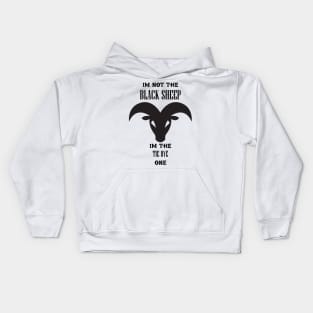 i'm not the black sheep im the tie dye one Kids Hoodie